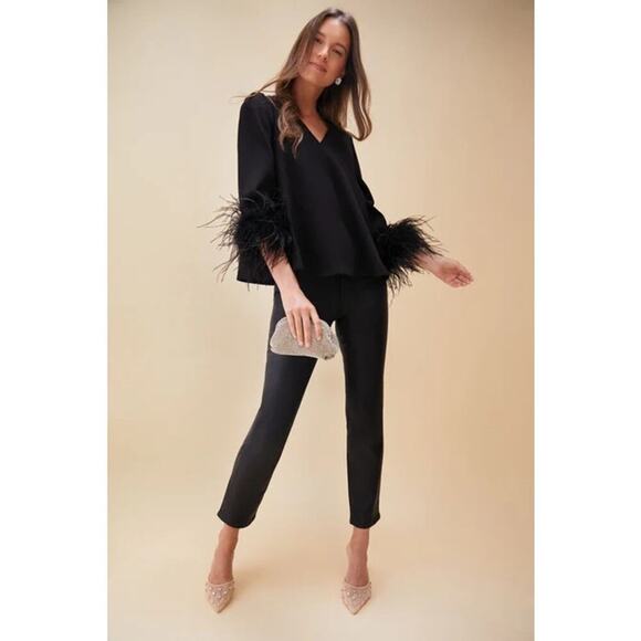 Tuckernuck Twin Doves Coated Black Tower High Pencil NWT Size 24 - Picture 7 of 12